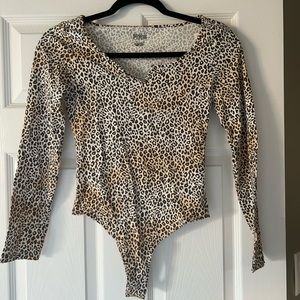 NWT Victoria’s Secret PINK Leopard Look Bodysuit